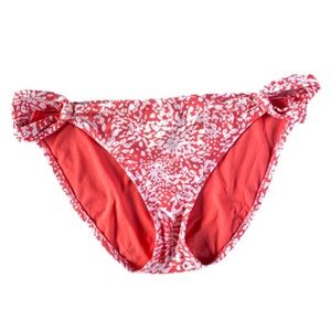 Mossimo pink and white print bikini bottom xl